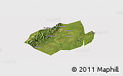 Satellite Panoramic Map of Jianyang, cropped outside