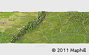 Satellite Panoramic Map of Jianyang