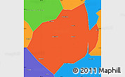 Political Simple Map of Jianyang