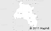 Silver Style Simple Map of Jinchuan