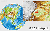 Physical Location Map of Jintang