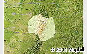 Physical Map of Jintang, satellite outside