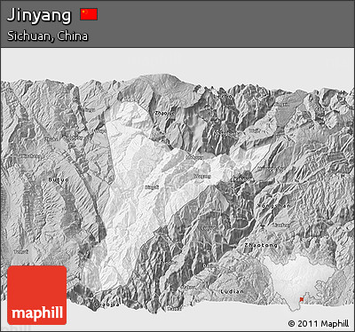 Gray 3D Map of Jinyang