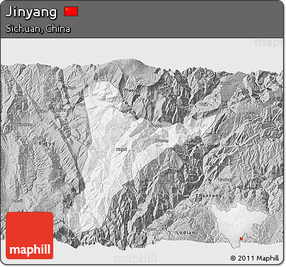 Gray 3D Map of Jinyang