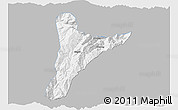 Gray 3D Map of Jinyang, single color outside