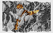 Physical 3D Map of Jinyang, desaturated