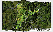 Satellite 3D Map of Jinyang, darken