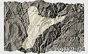 Shaded Relief 3D Map of Jinyang, darken