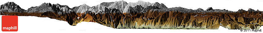 Physical Horizon Map of Jinyang, darken Physical Horizon Map of Jinyang, darken