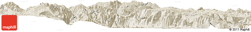 Shaded Relief Horizon Map of Jinyang