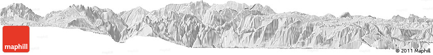 Silver Style Horizon Map of Jinyang