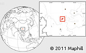 Blank Location Map of Jinyang