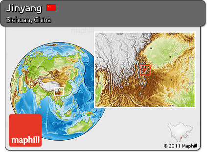 Physical Location Map of Jinyang