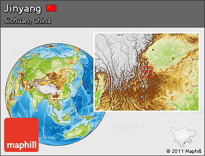 Physical Location Map of Jinyang