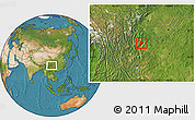 Satellite Location Map of Jinyang
