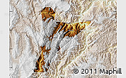 Physical Map of Jinyang, lighten
