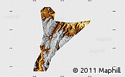 Physical Map of Jinyang, single color outside