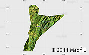 Satellite Map of Jinyang, single color outside