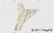 Shaded Relief Map of Jinyang, cropped outside