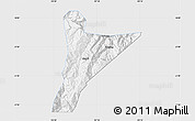 Silver Style Map of Jinyang, single color outside