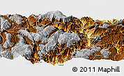 Physical Panoramic Map of Jinyang
