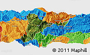 Satellite Panoramic Map of Jinyang, political outside