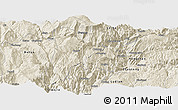 Shaded Relief Panoramic Map of Jinyang