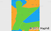 Political Simple Map of Jinyang