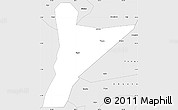 Silver Style Simple Map of Jinyang