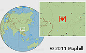 Savanna Style Location Map of Jiulong