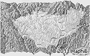 Gray Panoramic Map of Jiulong