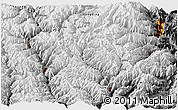 Physical Panoramic Map of Jiulong, desaturated