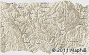 Shaded Relief Panoramic Map of Jiulong