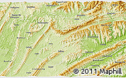 Physical 3D Map of Kaijiang