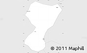 Silver Style Simple Map of Kaijiang