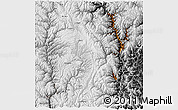 Physical 3D Map of Kangding, desaturated