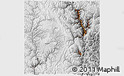 Physical 3D Map of Kangding, lighten, desaturated