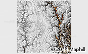 Physical 3D Map of Kangding, semi-desaturated