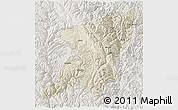 Shaded Relief 3D Map of Kangding, lighten