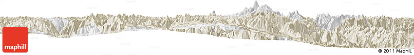 Classic Style Horizon Map of Kangding