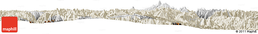 Physical Horizon Map of Kangding, shaded relief outside Physical Horizon Map of Kangding, shaded relief outside