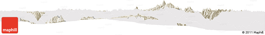 Shaded Relief Horizon Map of Kangding, cropped outside Shaded Relief Horizon Map of Kangding, cropped outside