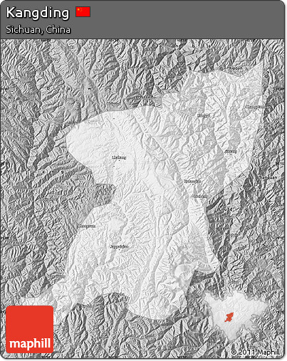 Gray Map of Kangding