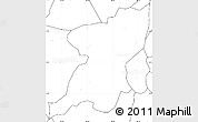 Blank Simple Map of Kangding, no labels
