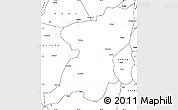 Blank Simple Map of Kangding