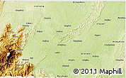 Physical 3D Map of Leshan Shi