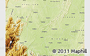 Physical Map of Leshan Shi