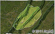Satellite 3D Map of Linshui, darken