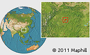 Satellite Location Map of Linshui