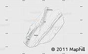 Silver Style Map of Linshui, single color outside